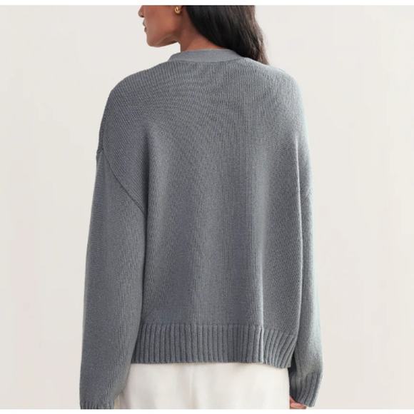 Jenni Kayne Gray Cardigan Sweater - Picture 3 of 13